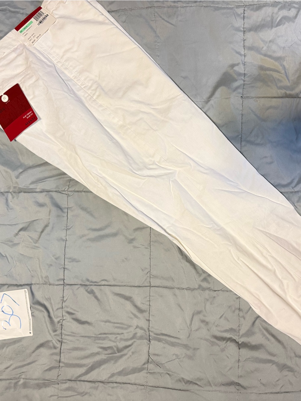 Alfani White Slim Cotton Chinos